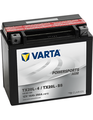 VARTA POWERSPORTS AGM 12V 18Ah 250A - Borna Normala (dreapta +)