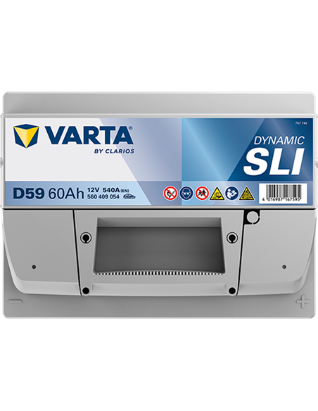 VARTA DYNAMIC SLI D59 12V 60Ah 540A - Borna Normala (dreapta +)