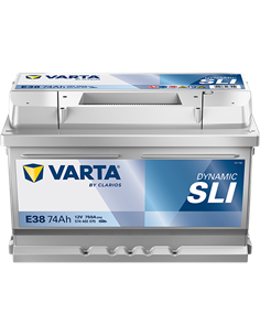 VARTA DYNAMIC SLI E38 12V 74Ah 750A - Borna Normala (dreapta +)