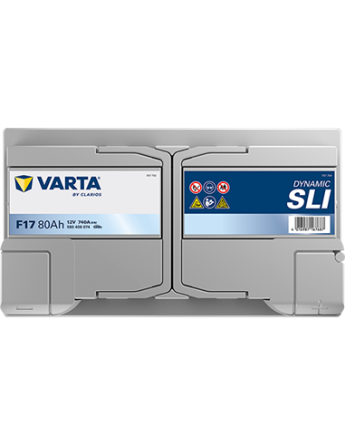 VARTA DYNAMIC SLI F17 12V 80Ah 740A - Borna Normala (dreapta +)