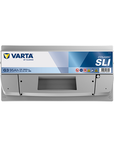 VARTA DYNAMIC SLI G3 12V 95Ah 800A - Borna Normala (dreapta +)