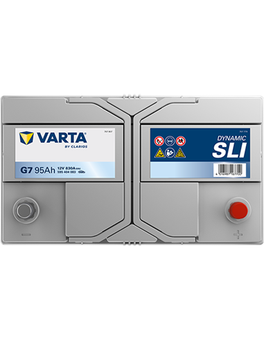 VARTA DYNAMIC SLI G7 12V 95Ah 830A - Borna Normala (dreapta +)