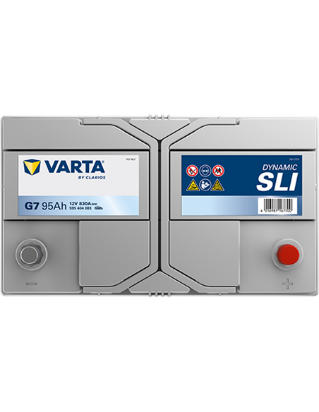 VARTA DYNAMIC SLI G7 12V 95Ah 830A - Borna Normala (dreapta +)