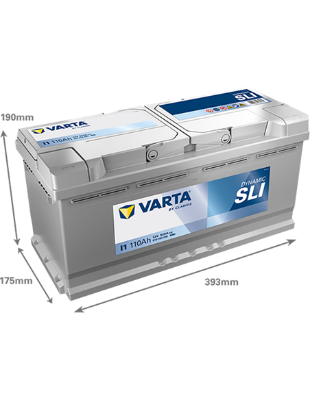 VARTA DYNAMIC SLI I1 12V 110Ah 920A - Borna Normala (dreapta +)