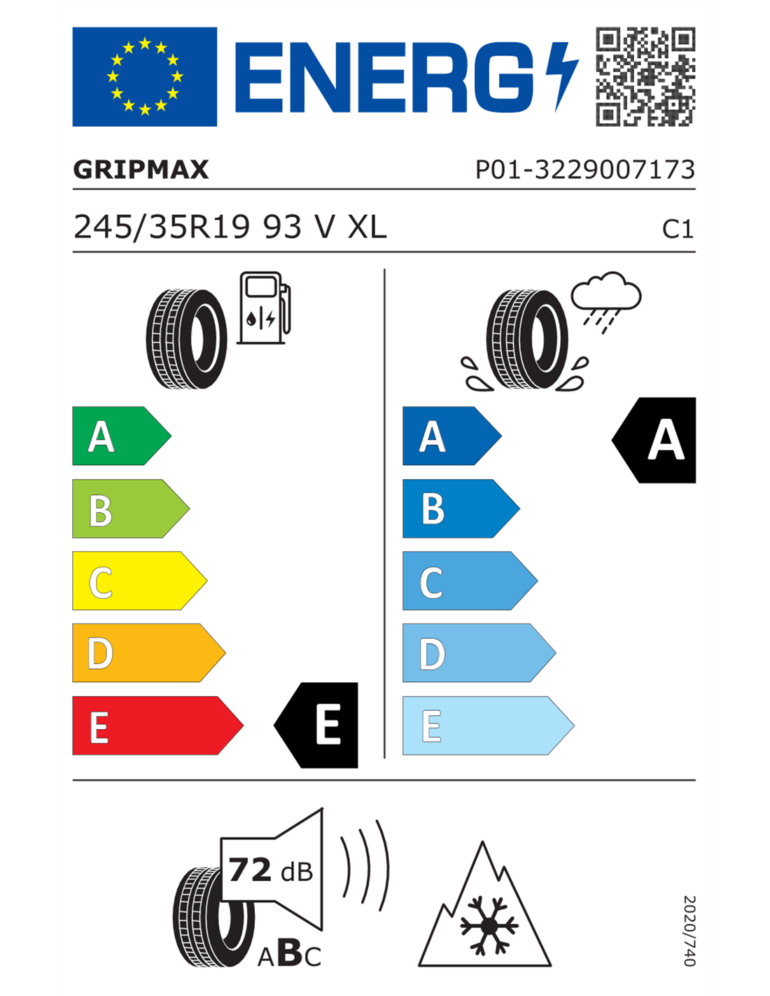 GRIPMAX SUREGRIP PRO WINTER 245/35 R19 93V XL