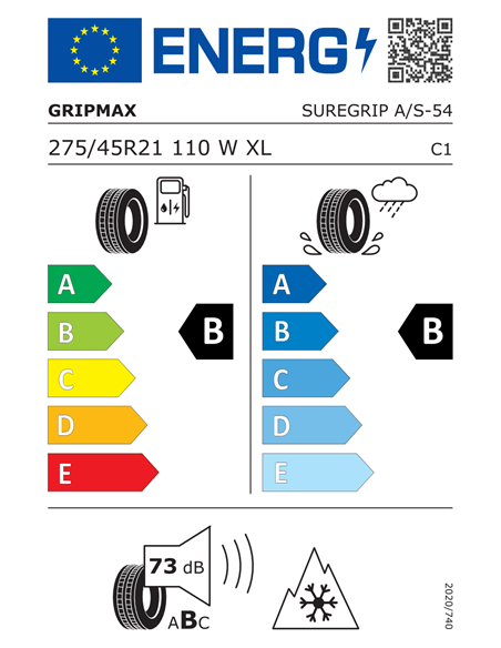 GRIPMAX SUREGRIP AS 275/45 R21 110W XL