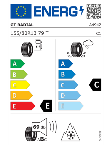 GT RADIAL WINTERPRO2 EVO 155/80 R13 79T