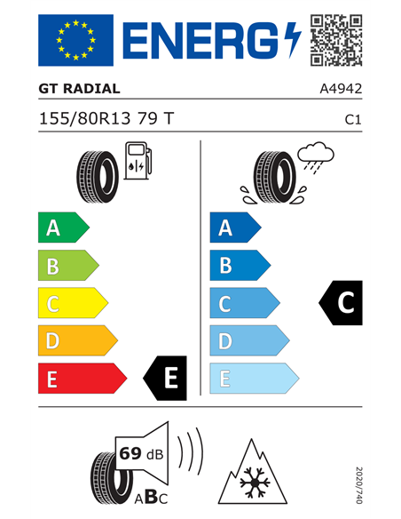GT RADIAL WINTERPRO2 EVO 155/80 R13 79T