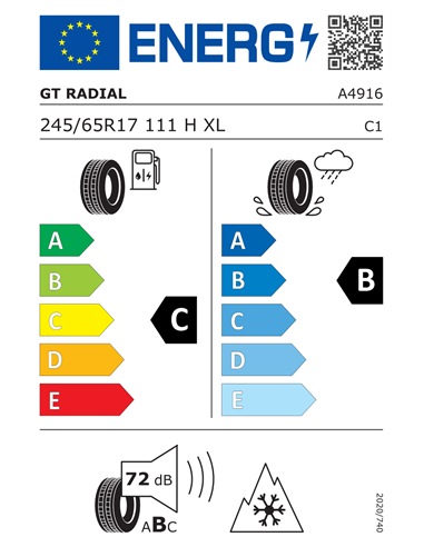 GT RADIAL WINTERPRO2 SUV EVO 245/65 R17 111H XL