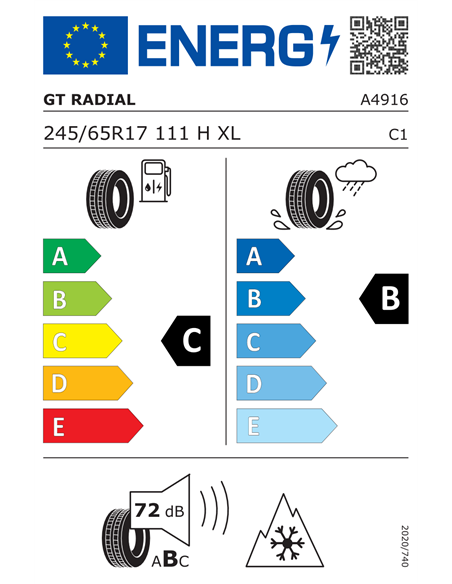 GT RADIAL WINTERPRO2 SUV EVO 245/65 R17 111H XL