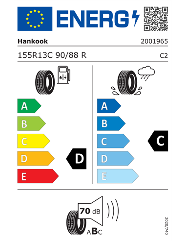 HANKOOK RA18 VANTRA LT 155/80 R13C 90/88R