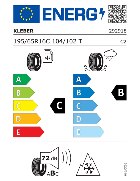 KLEBER TRANSPRO 4S  195/65 R16C 104/102T