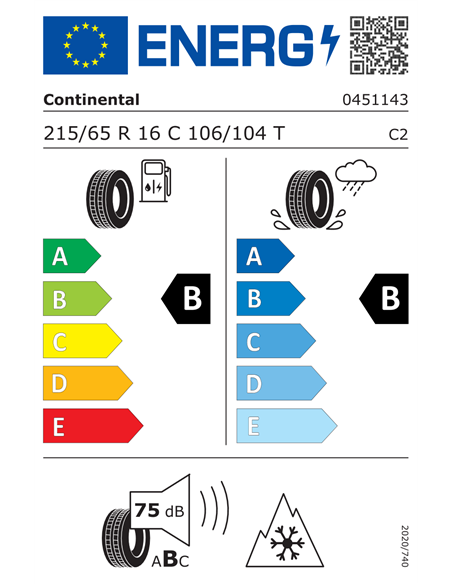 CONTINENTAL VANCONTACT AS ULTRA 215/65 R16C 106/104T