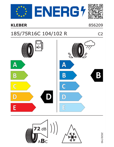 KLEBER TRANSPRO 4S  185/75 R16C 104/102R