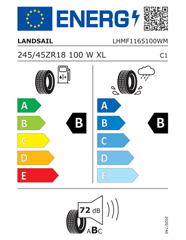 LANDSAIL RAPID DRAGON 245/45 R18 100W XL