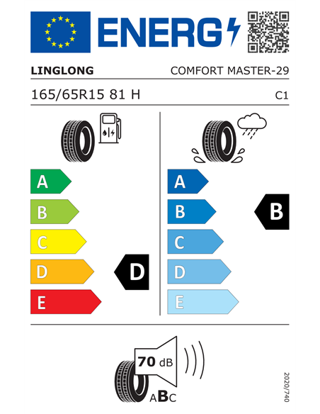 LINGLONG COMFORTMASTER 165/65 R15 81H