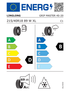 LINGLONG GRIP MASTER 4S 215/40 R18 89W XL 2