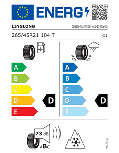 LINGLONG G-M W ICE I-15 SUV 265/45 R21 104T 2
