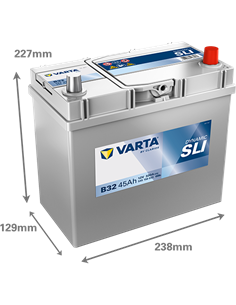 VARTA DYNAMIC SLI B32 12V 45Ah 330A - Borna Normala (dreapta +) 2