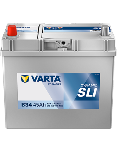 VARTA DYNAMIC SLI B34 12V 45Ah 330A - Borna Inversa (stanga +)