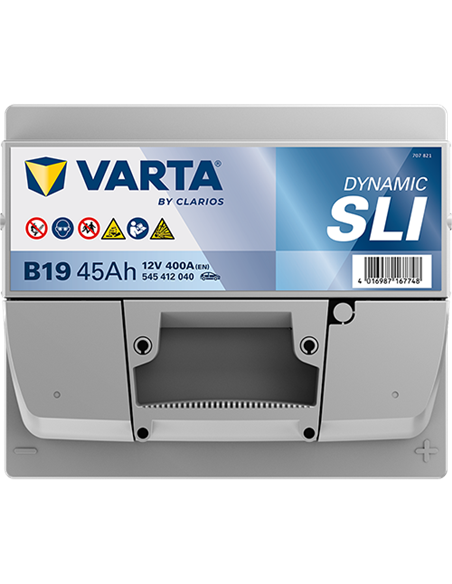 VARTA DYNAMIC SLI B19 12V 45Ah 400A - Borna Normala (dreapta +)