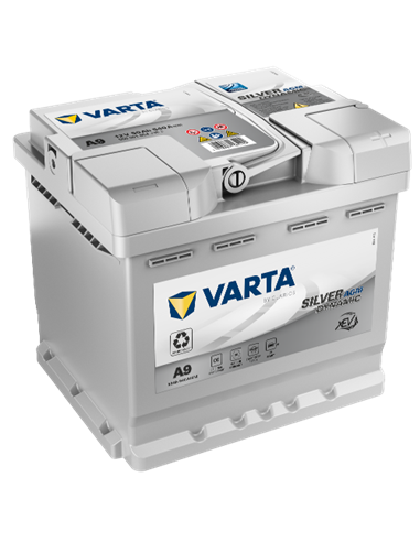 VARTA SILVER DYNAMIC AGM A9 12V 50Ah 540A - Borna Normala (dreapta +)