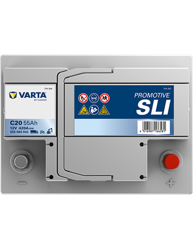 VARTA DYNAMIC SLI C20 12V 55Ah 420A - Borna Normala (dreapta +)
