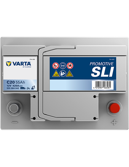 VARTA DYNAMIC SLI C20 12V 55Ah 420A - Borna Normala (dreapta +)