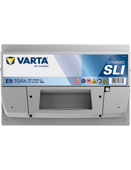 VARTA DYNAMIC SLI E9 12V 70Ah 640A - Borna Normala (dreapta +)