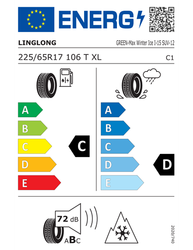 LINGLONG G-M W ICE I-15 SUV 225/65 R17 106T XL