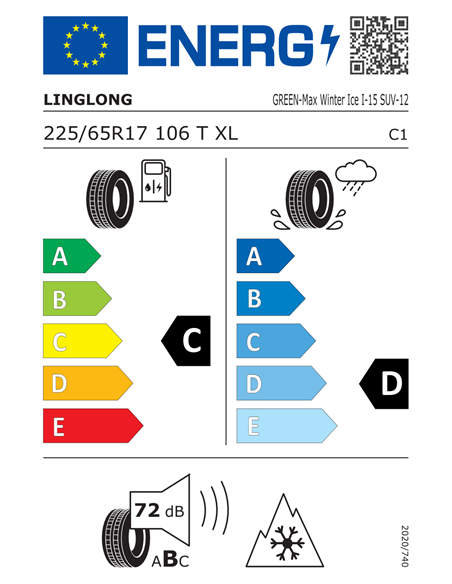 LINGLONG G-M W ICE I-15 SUV 225/65 R17 106T XL