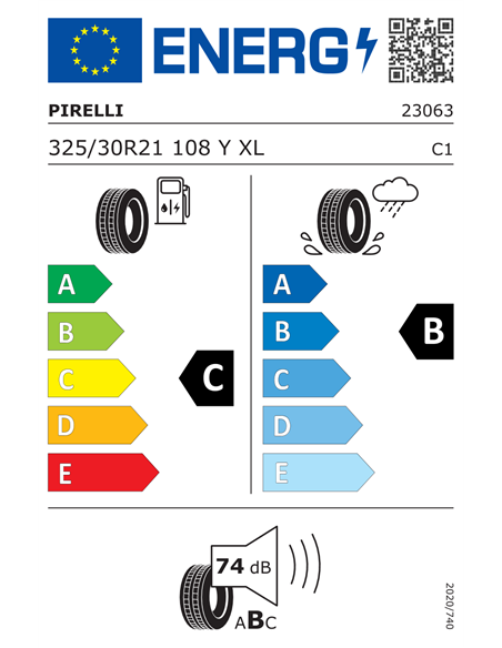 PIRELLI P ZERO 325/30 R21 108Y XL RUNFLAT