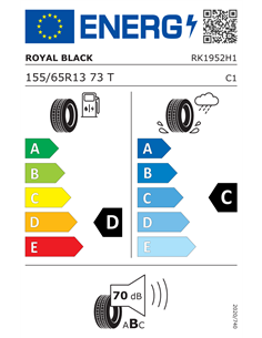 ROYAL BLACK ROYAL MILE 155/65 R13 73T 2