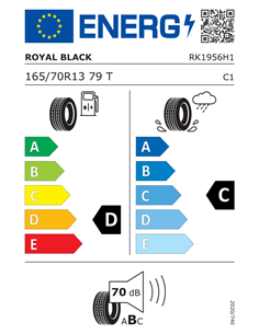 ROYAL BLACK ROYAL MILE 165/70 R13 79T 2