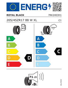 ROYAL BLACK ROYAL EXPLORER II 205/45 R17 88W XL 2