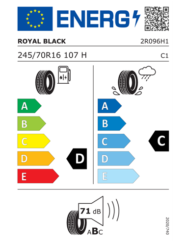 ROYAL BLACK ROYAL SPORT 245/70 R16 107H