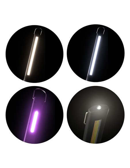 LANTERNA LED ULTRAVIOLET CU BAZA MAGNETICA SI ARTICULATA - 500LM