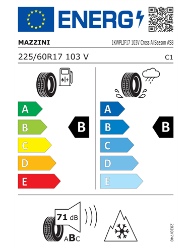 MAZZINI CROSS ALLSEASON AS8 225/60 R17 103V
