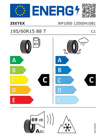 ZEETEX WP1000 195/60 R15 88T