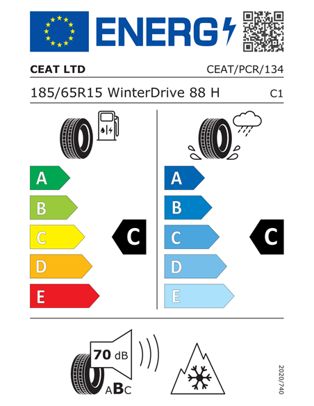 CEAT WINTERDRIVE 185/65 R15 88H