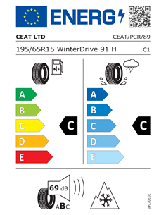 CEAT WINTERDRIVE 195/65 R15 91H 2