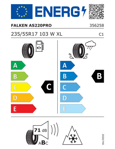 FALKEN EUROALLSEASON AS220PRO 235/55 R17 103W XL